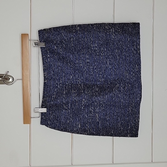 MADEWELL size 6 blue black and white textured mini skirt - Picture 1 of 6